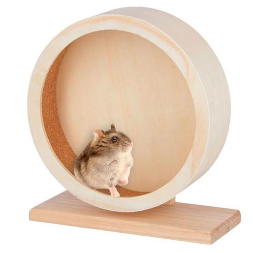 Hamsterloopwiel, ø 22 cm, van hout/kurk - kerbl, Dieren en Toebehoren, Knaagdieren en Konijnen | Toebehoren, Nieuw