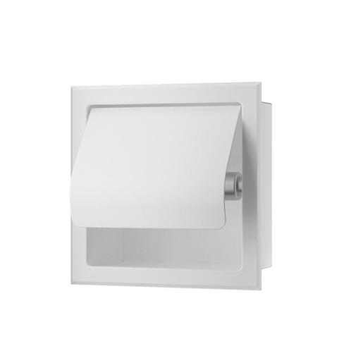 Toiletrolhouder Inbouw Wiesbaden Rocko Met Klep Mat Wit, Doe-het-zelf en Bouw, Sanitair, Bad, Nieuw, Ophalen of Verzenden