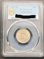 Nederland. Willem I (1815-1840). 25 Cent 1829 Brussel / PCGS