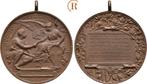 Brons medaille von Chiattone 1896 Schweiz Lugano:, Postzegels en Munten, Penningen en Medailles, Verzenden