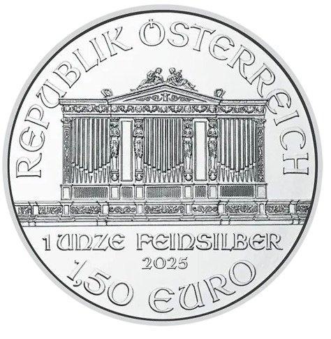 Oostenrijk. 1.5 Euro 2025 Silver Philharmonic Coin 1 oz, Postzegels en Munten, Munten | Europa | Niet-Euromunten