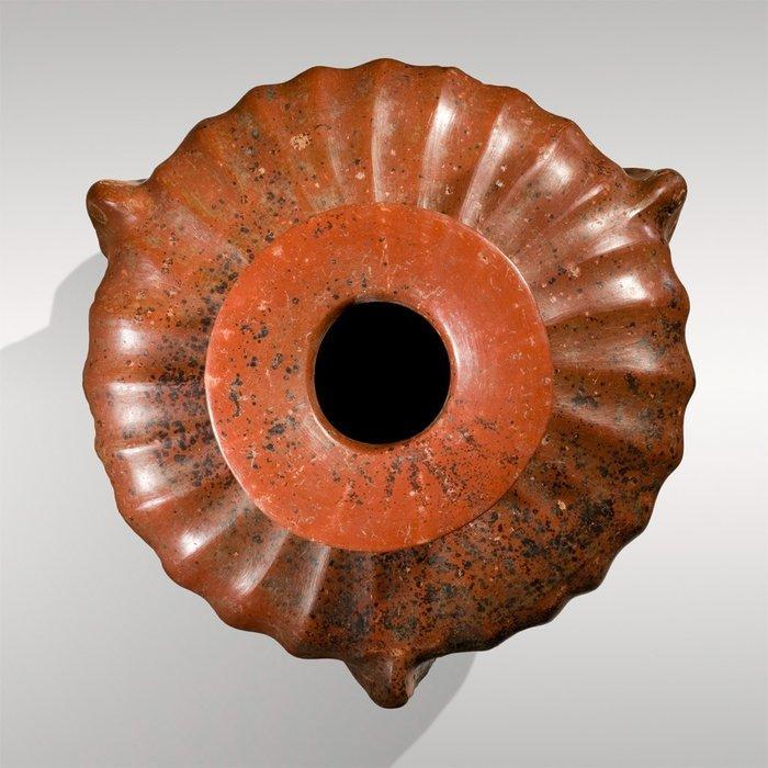 Colima, Mexico Terracotta Pompoenvormig vat of kruik met, Verzamelen, Mineralen en Fossielen