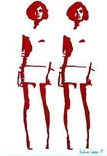 LIESENS - Twins, Antiek en Kunst, Kunst | Schilderijen | Modern