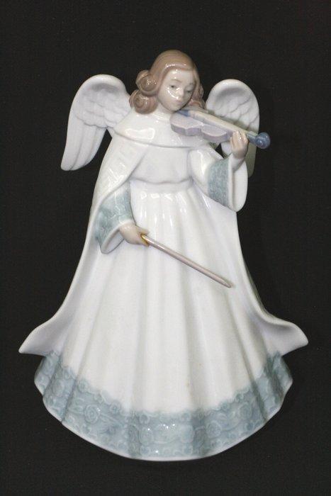 Lladró - Beeldje - Angelic Violinist, Angelic Cymbalist,, Antiek en Kunst, Antiek | Glaswerk en Kristal