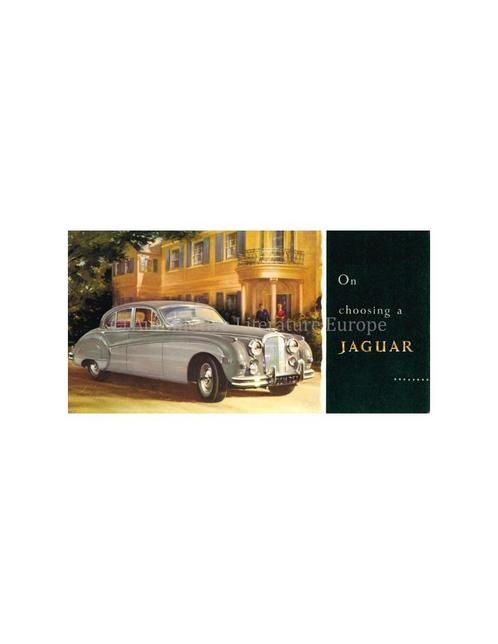 1958 JAGUAR PROGRAMMA BROCHURE ENGELS, Livres, Autos | Brochures & Magazines
