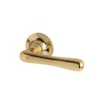 Deurklink Hamersveld in messing gelakt, Ophalen of Verzenden, Nieuw, Koper of Messing, Klink of Kruk