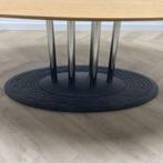 Tweedehands Leolux design tafel, (bxd) 240x120 cm, eikenblad, Huis en Inrichting, Tafelonderdelen, Gebruikt