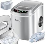 2dekans | Tectake 400474 - IJsblokjesmachine - Zilver, Ophalen of Verzenden
