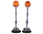 Lemax - Lighted Lantern Bone Post -  Set Of 2 -  B/o (4.5, Divers, Noël, Neuf, Verzenden