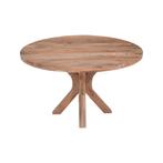 Mangohouten Eettafel Sun Rond 130 cm Houten onderstel, Huis en Inrichting, Tafels | Eettafels, Verzenden, Rond, Nieuw, Industriële meubels