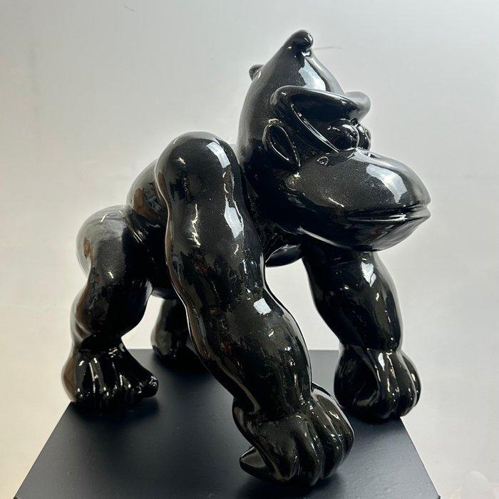 Daluxe Art - 1999 • Black Metallic Gorilla – Mickey Mouse, Antiquités & Art, Art | Objets design