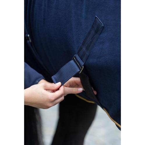 Fleecedeken rugbe royal dark navy, 125 cm - kerbl, Dieren en Toebehoren, Paarden en Pony's | Dekens en Dekjes, Nieuw
