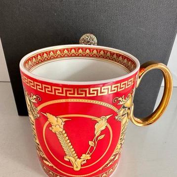 Rosenthal - Versace - Bekerglas - Mok met oor - 9 cm Virtus, Antiek en Kunst