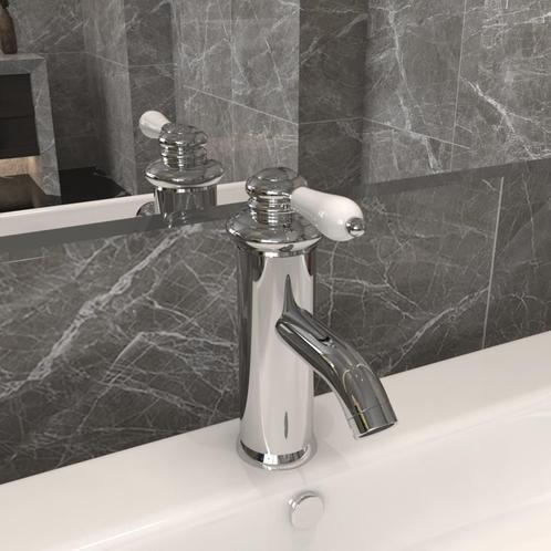 vidaXL Wastafelkraan 130x180 mm verchroomd, Doe-het-zelf en Bouw, Sanitair, Nieuw, Verzenden