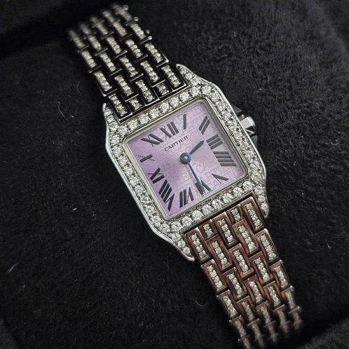 Cartier - Santos Demoiselle Diamonds - 3140 - Femme -, Handtassen en Accessoires, Horloges | Heren