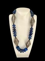 Vintage collier en massief zilver 925 en natuurlijke, Antiek en Kunst