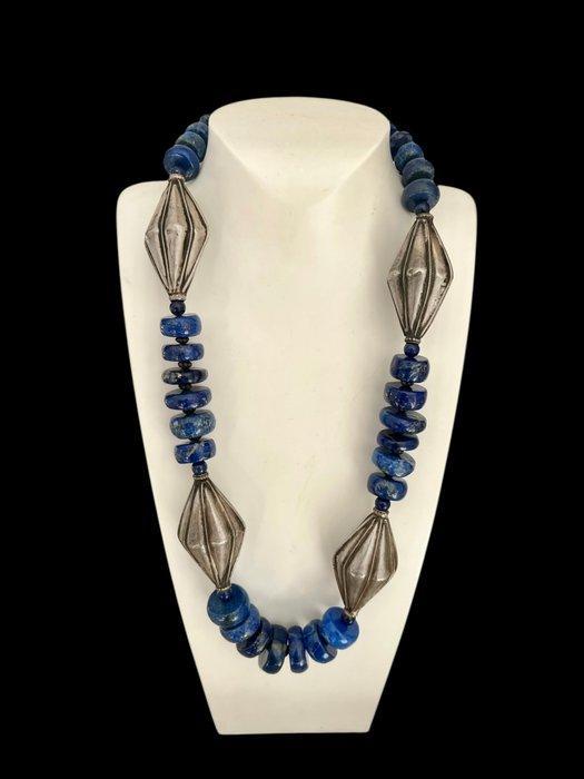 Vintage collier en massief zilver 925 en natuurlijke, Antiek en Kunst, Kunst | Niet-Westerse kunst