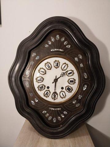 Ossenoog klok -  Vintage Hout - 1850-1900 - Oude klok 62x49