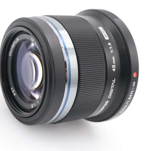 Olympus MFT 45mm F/1.8 noir M.Zuiko Digital occasion, Audio, Tv en Foto, Foto | Lenzen en Objectieven, Ophalen of Verzenden