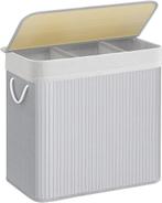 Wasmand - 150 liter - 41.5x62.5x61 cm - grijs - stijlvol -, Huis en Inrichting, Badkamer | Badkamermeubels, Verzenden, Nieuw