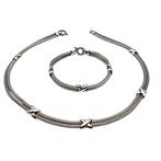 Zonder Minimumprijs - 2-delige sieradenset Zilver, Handtassen en Accessoires, Antieke sieraden