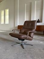 Fauteuil - Leder, Staal - met Wippfunktion