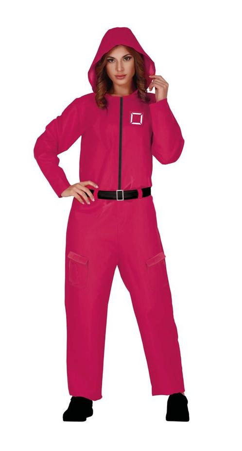 Vierkant Kostuum Dames Roze, Kleding | Dames, Carnavalskleding en Feestkleding, Nieuw, Verzenden