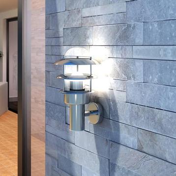 vidaXL Wandlamp roestvrijstaal, Verzenden