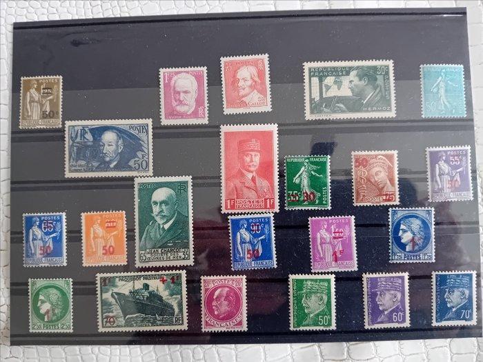 Frankrijk 1903/1956 - Prachtige selectie ongebruikte, Timbres & Monnaies, Timbres | Europe | France