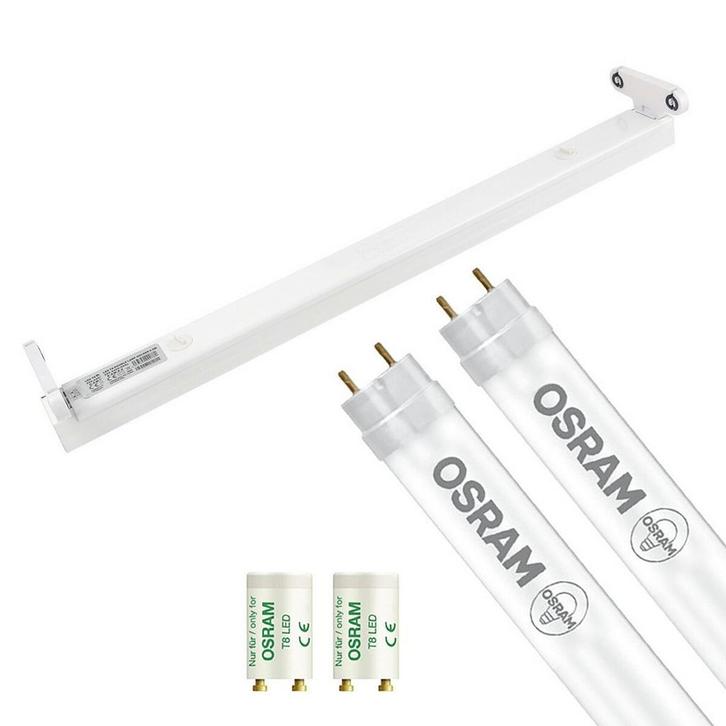 LED TL Armatuur met T8 Buis - 60cm Neutraal Wit, Huis en Inrichting, Lampen | Overige, Nieuw, Verzenden
