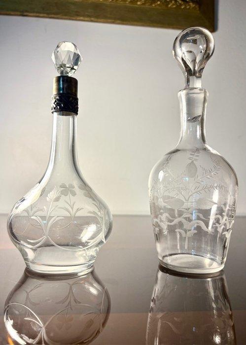 antique crystal production 19eme - Karaf (2) - Kristal, Antiek en Kunst, Antiek | Glaswerk en Kristal