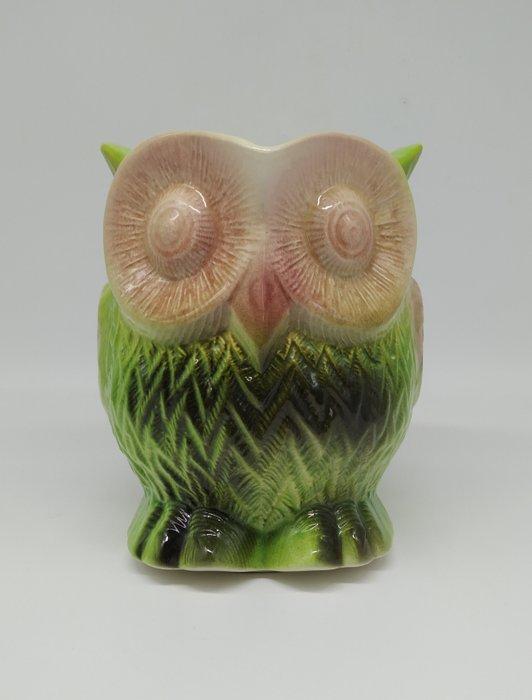 Faîencerie de Sarreguemines - Hibou en Barbotine - No, Antiek en Kunst, Antiek | Glaswerk en Kristal