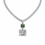 Halsketting - 14 karaat Witgoud - 32.48ct. tw. Diamant, Nieuw