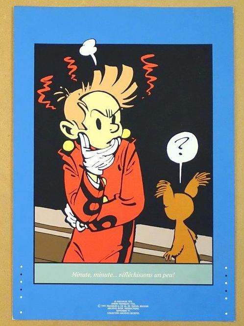 Franquin, André - 1 Silkscreen - Spirou et Fantasio - La, Livres, BD