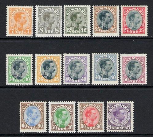 Danemark 1919/20 - Ensemble de timbres de Christian X - N., Postzegels en Munten, Postzegels | Amerika