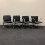 Complete set van 4 stuks design stoelen, Knoll Brno Mies van