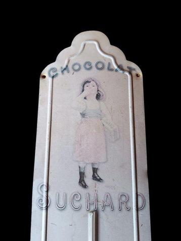 Thermometer - Metaal - Oud reclame-thermometer voor Suchard