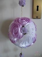 Pomander Satijnroosbal Lila/Wit, Nieuw