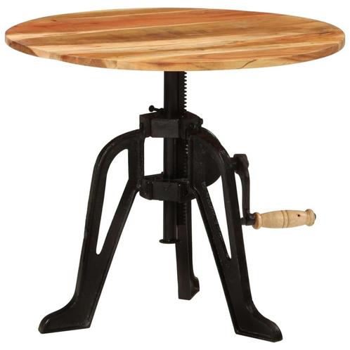 vidaXL Bijzettafel 60x(42-62) cm massief acaciahout en, Huis en Inrichting, Tafels | Bijzettafels, Nieuw, Verzenden