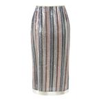 Milano Italy • gestreepte pailletten rok • 36, Verzenden