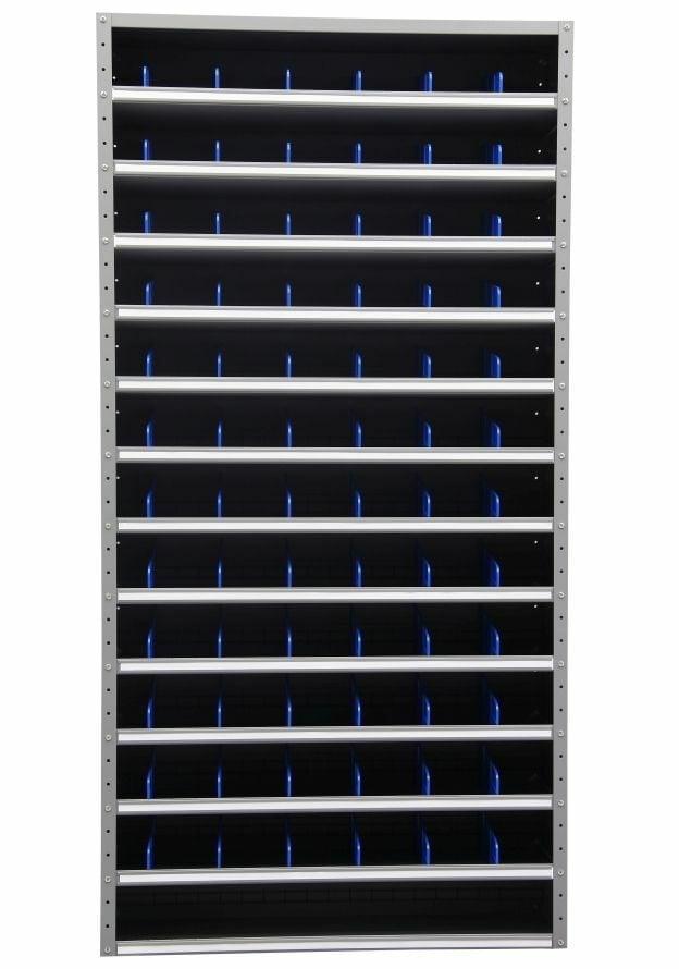 Vakkenkast schottenkast 198x100x30 72 schotjes Grijs, Huis en Inrichting, Kasten | Roldeurkasten en Archiefkasten, Ophalen of Verzenden