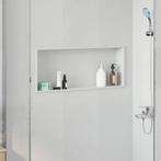 vidaXL Douche Niche Wit 75 x 30 x 9,5 cm Roestvrij staal, Bricolage & Construction, Verzenden