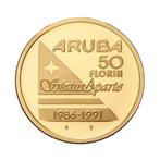 Gouden 50 Florin munt, Postzegels en Munten