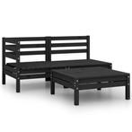 Lounge Zwart | Retour Deal | Tijdloos Design (lounge set), Tuin en Terras, Gebruikt, Verzenden, 3 zitplaatsen, Loungeset