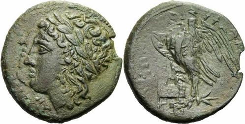 287-278 v Chr Syrakus Sizilien Hiketas Bronze Zeus Hellan..., Timbres & Monnaies, Monnaies & Billets de banque | Collections, Envoi