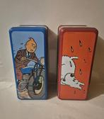 Advertentiefiguur - Set van 4 metalen Tintin-dozen -, Nieuw