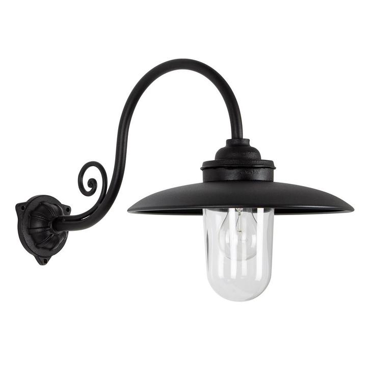 Stal- &amp; Boerderijlampen Rhone Gietijzer Stallamp Zwart, Tuin en Terras, Buitenverlichting, 50 tot 250 watt, Nieuw, Overige materialen