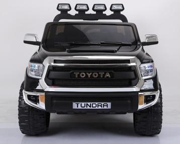 Kinderauto, TOYOTA TUNDRA, zwart, 2 zitter, RC, leder, NIEUW