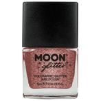 Moon Glitter Holographic Nail Polish Rose Gold 14ml, Verzenden, Nieuw
