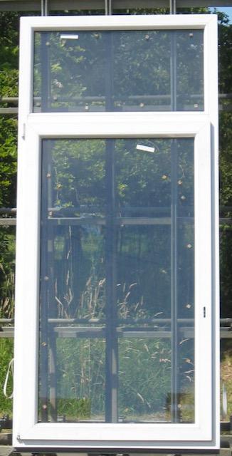 pvc raam , chassis , venster , kozijn 100  x 217 wit, Doe-het-zelf en Bouw, Raamkozijnen en Schuifdeuren, Inclusief glas, Nieuw